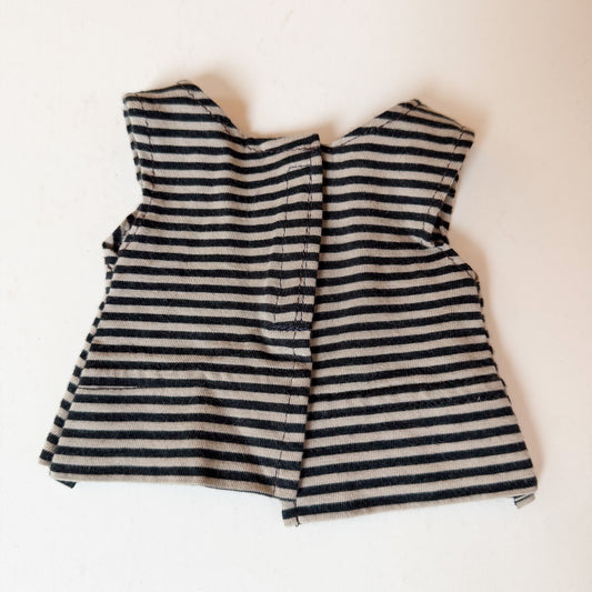 Black + Beige Doll Tank Top