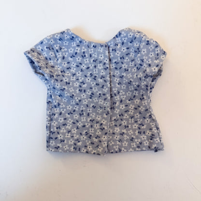 Floral Doll T-Shirt Blue