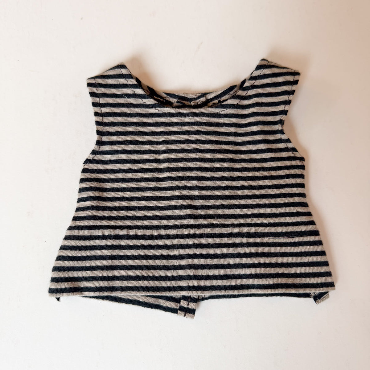 Black + Beige Doll Tank Top