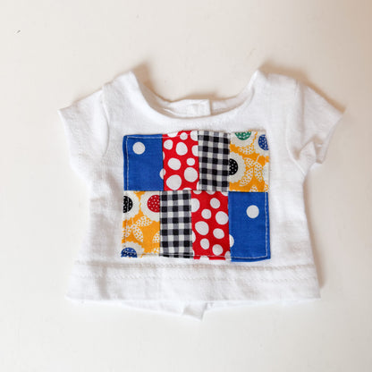 Quilt Block White Doll Tshirt