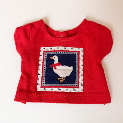Quilted Goose Red Doll Tshirt