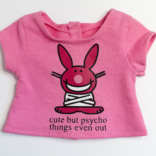 Happy Bunny Pink Doll Shirt